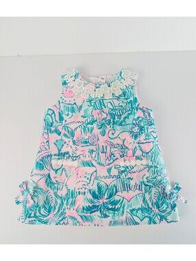 Lilly Pulitzer Girls Zoo Dress (Size: 6-12M)